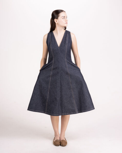 dlouhe_saty-F1 Dlouhé džínové šaty X VEDU clothing